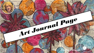 CIRCLE COLLAGE  Art Journal Page [upl. by Betz]