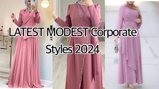 Latest Corporate Modest fashion Styles 2024fashioncorporateplainmodeststylesfitslatest [upl. by Rochelle]