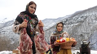 Rural Style Lamb Shoulder Stew Recipe With Barberry Pilaf amp Saffron ♧ Village Cooking Vlog [upl. by Bohlen]