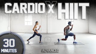 30 Minute Full Body CARDIO HIIT Workout ADVANCED  LOW IMPACT [upl. by Onurb174]