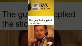 Perfectly applied sticker  funny meme shorts shortsvideo funnyvideo memes trollface [upl. by Tihw897]