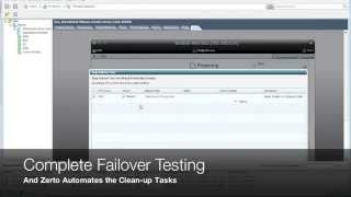 Zerto Disaster Recovery Failover with VMwares vCloud Director [upl. by Ettigirb]