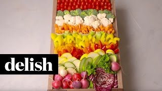 How To Make The Ultimate Crudite Platter  Delish [upl. by Illona678]