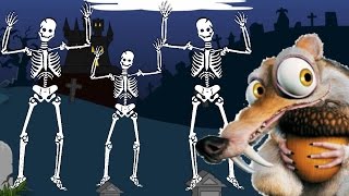 Ice Age 5 squirrel scary skeleton dance cartoon for children Halloween full movie [upl. by Nauqas]