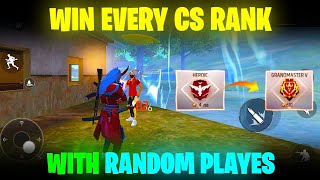 How To Win Every CS Rank With Random Players  Clash Squad Ranked Tips and Tricks  Free Fire [upl. by Oravla463]