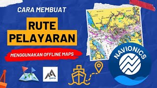 CARA MEMBUAT RUTE PELAYARAN DARI DAFTAR WAYPOINT MENGGUNAKAN ALL IN ONE OFFLINE MAPS DAN ALPINEQUEST [upl. by Otes307]