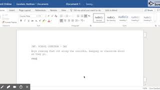 Using Word to Write your Script [upl. by Butterfield]