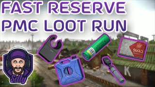 FAST  LIVE LOOT RUN  Reserve Loot Guide  Escape From Tarkov [upl. by Odlabu]