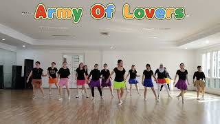 Army Of Lovers Line Dance  Demo  Lina Tanzil amp Friends PSC   310524 [upl. by Burkitt57]