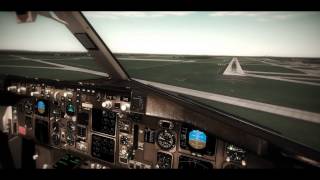 FSX  Cockpit United Airlines 757 Landing at Dulles [upl. by Clough]