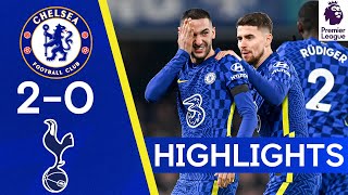 Chelsea 20 Spurs  Ziyech Pearler amp Thiago Silva Header Give Blues Win  Premier League Highlights [upl. by Armin]