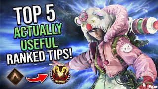 Top 5 ACTUALLY USEFUL Ranked Tips for Apex Legends Season 23 Guide [upl. by Yaja]