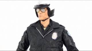 Video Review of the NECA Terminator 2 Judgment Day T1000 Motorcycle Cop [upl. by Jeni]