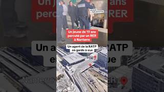 Un jeune de 19 ans percuté par un RER à Nanterre [upl. by Iives]