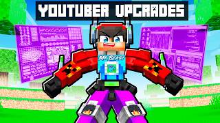 Minecraft but there are YouTuber Upgrades [upl. by Everara]