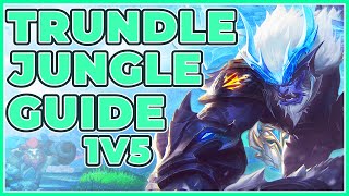 Trundle Jungle S12 Challenger Thought Process Explanation How To Carry 1v5 with 3 Losing Lanes [upl. by Ahsiekan]