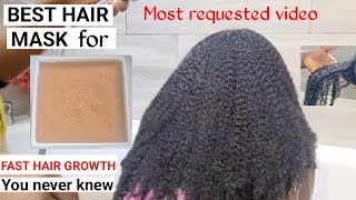 BEST HAIR MASK FOR FAST HAIR GROWTHHOMEMADE DEEP CONDITIONERPROTEIN TREATMENTNATURAL HAIR4C HAIR [upl. by Schreib]