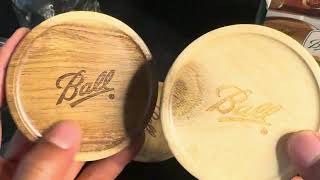 I Uncovered the BEST Wooden Mason Jar Lids [upl. by Akirderf313]