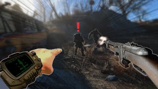 SHOOTING RAIDERS IN VIRTUAL REALITY IS AWESOME MODDED FALLOUT 4 VR GAMEPLAY [upl. by Htebsil]