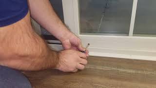 WinDor Patio Door  Roller Adjustment [upl. by Dlarej878]