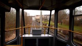 Straßenbahn Görlitz Mitfahrt KT4D 319 ex Erfurt als Linie 2 [upl. by Skier]