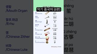 악기 중국어 8편｜중국 전통악기 중국어로 inchinese 중국어공부 [upl. by Otinauj157]