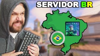 JOGANDO NO SERVIDOR BRASILEIRO DO ROBLOX ARSENAL [upl. by Littlejohn1]