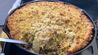 Grandmas Secret to the BEST Cornbread Dressing SOUTHERN CORNBREAD Dressing Recipe ❤️ [upl. by Audsley]