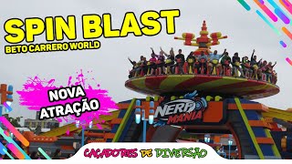 SPIN BLAST a única DISKO COASTER do Brasil  Caçadores de Diversão [upl. by Ollecram]