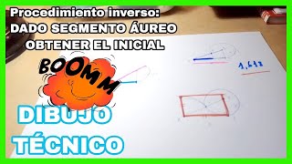 SECCIÓN ÁUREA  Dado el segmento📏 áureo obtener el inicial🙋 segmento áureo [upl. by Tena]