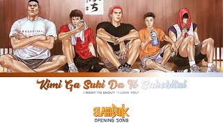 1080 Slam Dunk Theme Song Lyrics  Kimi Ga Suki Da To Sakebitai  RomajiKanjiEnglish [upl. by Ferde]