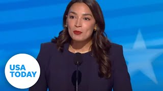 Full speech Rep AOC speaks at 2024 DNC  USA TODAY [upl. by Notsirhc]