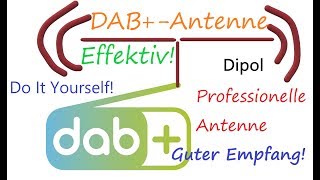 DAB Antenne selber bauen sehr guter EmpfangEffektiv quotWUNDERANTENNEquot [upl. by Shedd]