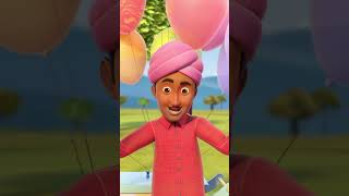 Gubbare Wala Balloon Song shorts nurseryrhymes kavita youtubeshorts [upl. by Dominus]