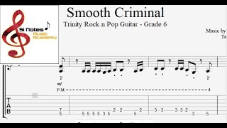 Smooth Criminal  Michael Jackson  Trinity Rock n Pop Guitar  Grade 6 [upl. by Balac]