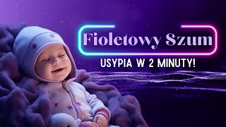 Fioletowy szum ułatwia zasypianie 💜 Dźwiękowa terapia na lepszy sen 💜 Zaśnij w mniej niż 3 minuty [upl. by Ssidnak685]