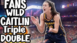 FANS GO WILD 🔥 Caitlin Clark Shocks The Crowd With LastMinute TripleDouble 🫨 [upl. by Vacla]