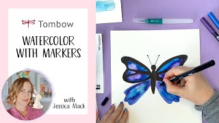 How to Use Tombow Dual Brush Pens to Watercolor [upl. by Akzseinga]