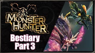 Monster Hunter Bestiary  Part 3 Frogs Bugs Snakes Spiders Fanged Wyverns [upl. by Oiled]