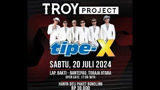 Tipex Konser Lapangan Bakti Rantepao Toraja utara [upl. by Euqitsym843]