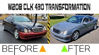 Mercedes Benz CLK 430 transformation [upl. by Nannarb]