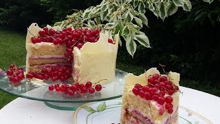 ENG SUB Philadelphia  Currants  Cake Philadelphia  Johannisbeerentorte mit weißer Schokolade [upl. by Garrik]