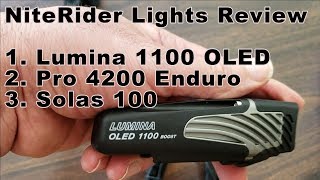 NiteRider Lights Review  Lumina 1100 OLED  Pro 4200 Enduro  2019 Specialized Turbo Levo Expert [upl. by Yrrum]