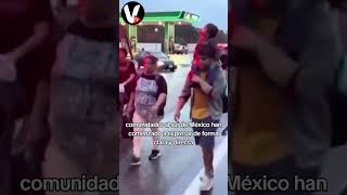 MEXICANOS ATACAN CARAVANA MIGRANTE [upl. by Norrahs996]