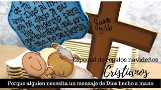 Manualidades cristianas Regalos Navideños Juan 316 [upl. by Max179]