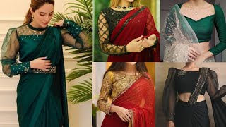 Latest Full Sleeves Blouse Designs 2023Full Hand Saree Blouse DesignsLatest Full Sleeves Blouse [upl. by Novert]