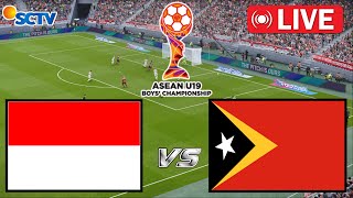 🔴LIVE  INDONESIA VS TIMOR LESTE  ASEAN U19 BOYS CHAMPIONSHIP  VIDEO SIMULATION GAME PLAY [upl. by Oinimreh263]