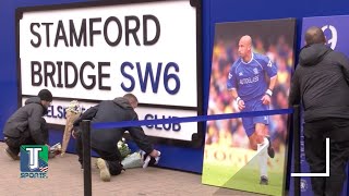 WATCH Chelsea fans PAY RESPECTS to Gianluca Vialli outside Stamford Bridge [upl. by Essilec882]