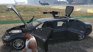 GTA 5 Online Turreted Limo test GTA V [upl. by Aissat]