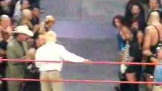 RIC FLAIR FINAL FAREWELL EXIT FROM RING STAGE 33108 [upl. by Stacee830]